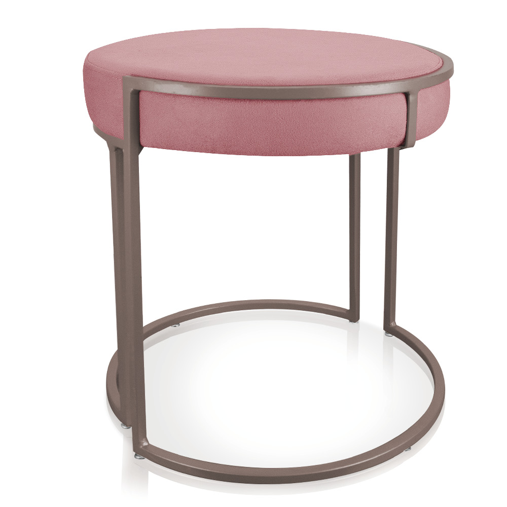 Kit 04 Puffs Love Suede Rose Base Industrial Cobre - D'Rossi