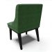 Kit 10 Cadeiras de Jantar Liz Suede Verde Base Fixa Madeira Preto - D'Rossi