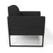 Kit 2 Poltronas Base Industrial Alta Preto Marisa Veludo Preto D03 - D'Rossi
