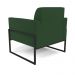 Kit 2 Poltronas Base Industrial Alta Preto Marisa Veludo Verde D03 - D'Rossi