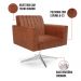 Kit 2 Poltronas Giratória Viena Gomada Corano Base Cromada - D'Rossi