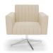 Kit 2 Poltronas Giratória Viena Gomada Suede Base Cromada - D'Rossi