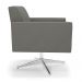Kit 2 Poltronas Giratória Viena Gomada Suede Grafite Base Cromada - D'Rossi