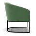 Kit 2 Poltronas Stella Suede Verde Base Metálica Industrial Preto - D'Rossi