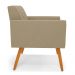 Kit 2 Poltronas Viena Gomada Suede Marrom Rato Pés Palito Castanho - D'Rossi