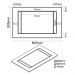 Kit Armário Aéreo e Balcão para Cooktop de Cozinha 02 Portas Diana Branco 80 cm - D'Rossi