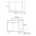 Kit Armário Aéreo e Balcão para Cooktop de Cozinha 02 Portas Diana Branco 80 cm - D'Rossi
