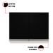 Kit Armário Aéreo e Balcão para Cooktop de Cozinha 02 Portas Diana Branco e Preto 80 cm - D'Rossi