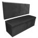 Kit Calçadeira e Painel Clean 0,90 cm Suede Preto D'Rossi
