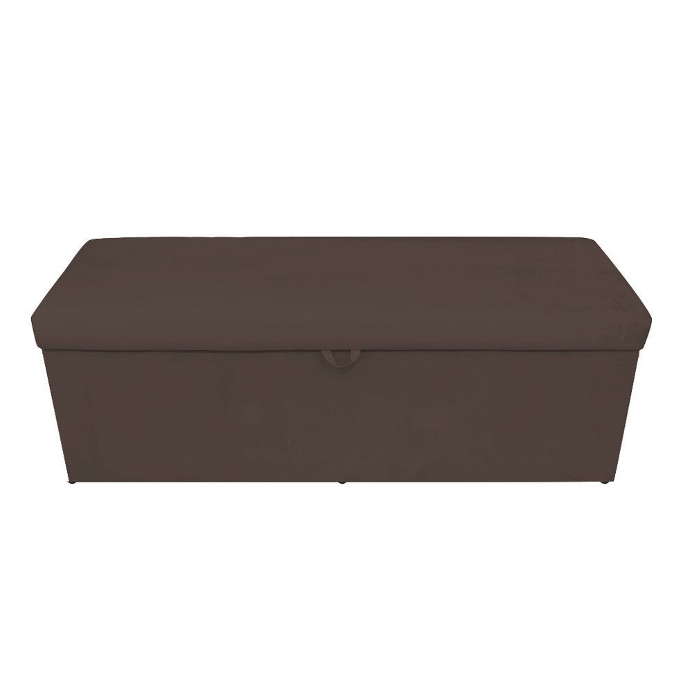 Kit Calçadeira e Painel Clean 100 cm Suede Marrom D'Rossi