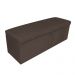 Kit Calçadeira e Painel Clean 100 cm Suede Marrom D'Rossi