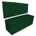 Kit Calçadeira e Painel Clean 100 cm Suede Verde D'Rossi