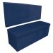 Kit Calçadeira e Painel Clean 140 cm Suede Azul Marinho D'Rossi