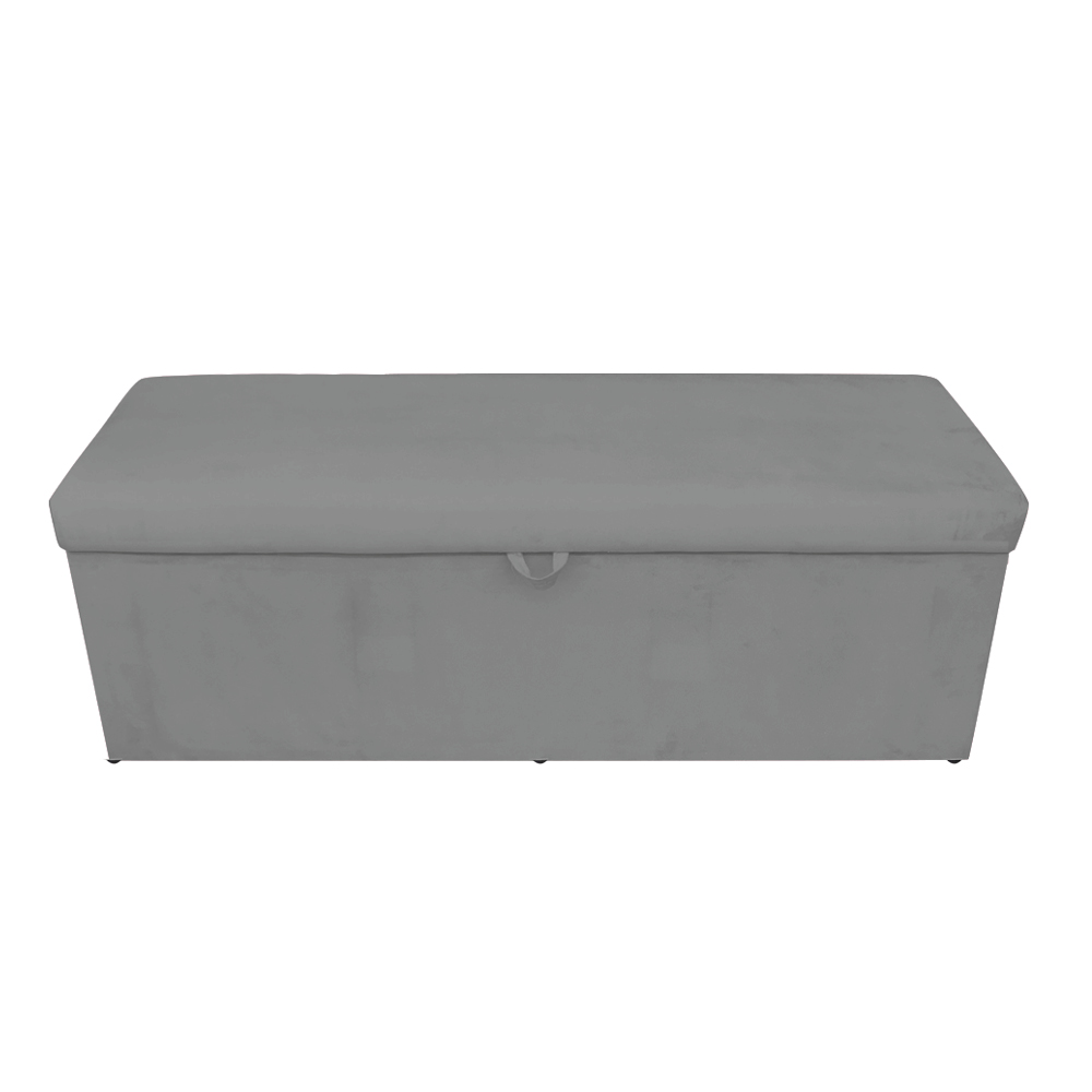 Kit Calçadeira e Painel Clean 140 cm Suede Grafite D'Rossi