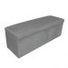 Kit Calçadeira e Painel Clean 140 cm Suede Grafite D'Rossi
