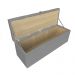 Kit Calçadeira e Painel Clean 140 cm Suede Grafite D'Rossi