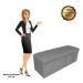 Kit Calçadeira e Painel Clean 140 cm Suede Grafite D'Rossi