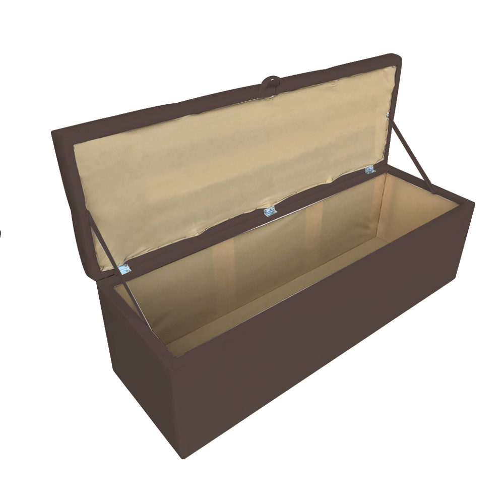 Kit Calçadeira e Painel Clean 140 cm Suede Marrom D'Rossi