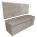 Kit Calçadeira e Painel Clean 140 cm Suede Marrom Rato D'Rossi