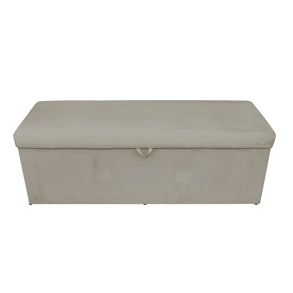 Kit Calçadeira e Painel Clean 140 cm Suede Marrom Rato D'Rossi