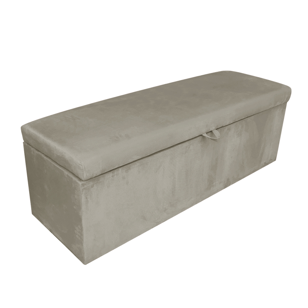 Kit Calçadeira e Painel Clean 140 cm Suede Marrom Rato D'Rossi