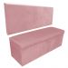 Kit Calçadeira e Painel Clean 140 cm Suede Rose D'Rossi