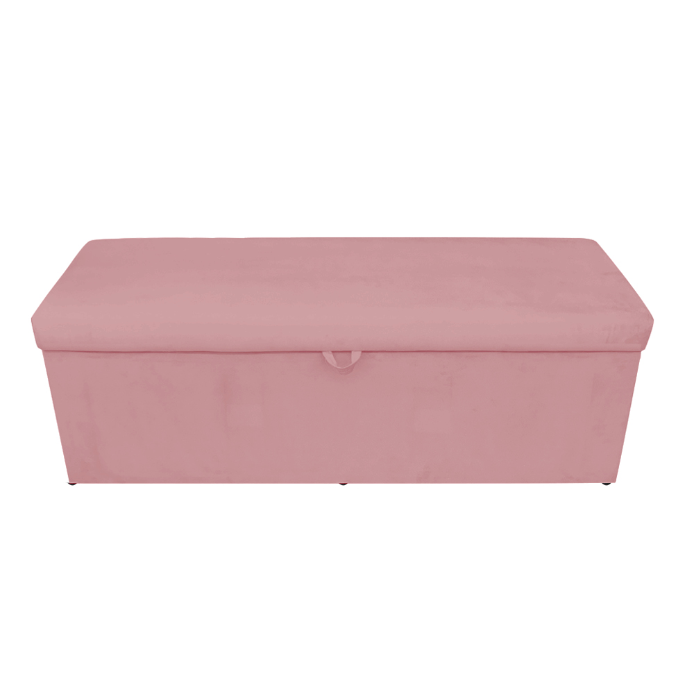 Kit Calçadeira e Painel Clean 140 cm Suede Rose D'Rossi