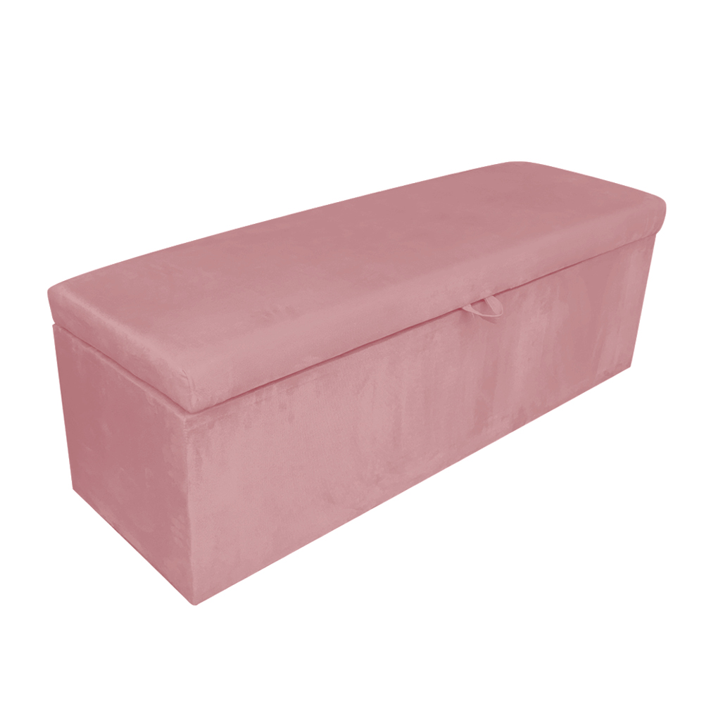 Kit Calçadeira e Painel Clean 140 cm Suede Rose D'Rossi