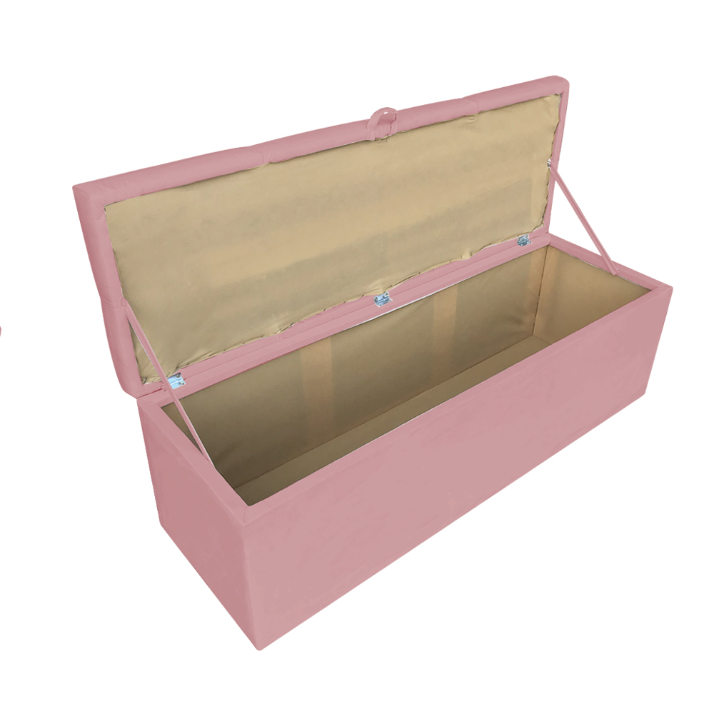 Kit Calçadeira e Painel Clean 140 cm Suede Rose D'Rossi