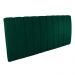 Kit Calçadeira e Painel Olivia Queen 160 cm Veludo Verde Esmeralda - D'Rossi