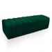 Kit Calçadeira e Painel Olivia Queen 160 cm Veludo Verde Esmeralda - D'Rossi