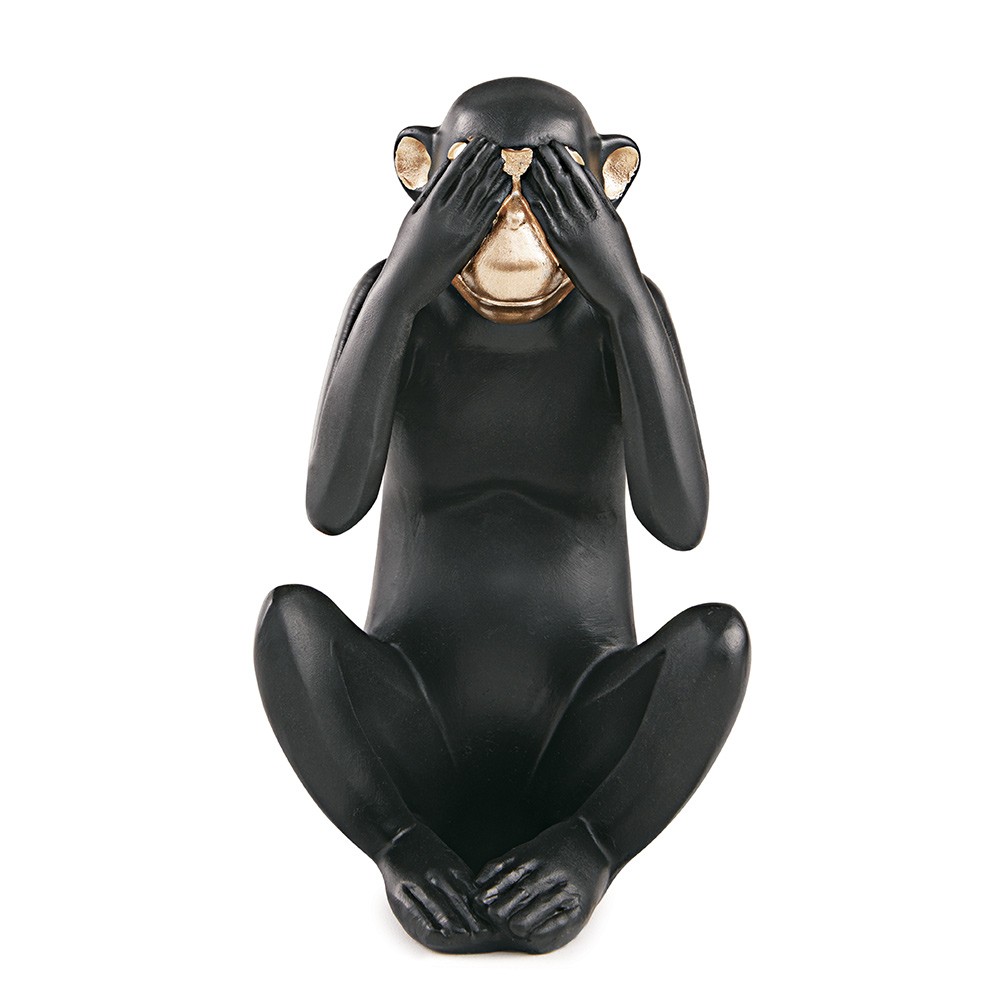 Kit Escultura Decorativa Decorativa Macaco Da Sabedoria - D'Rossi