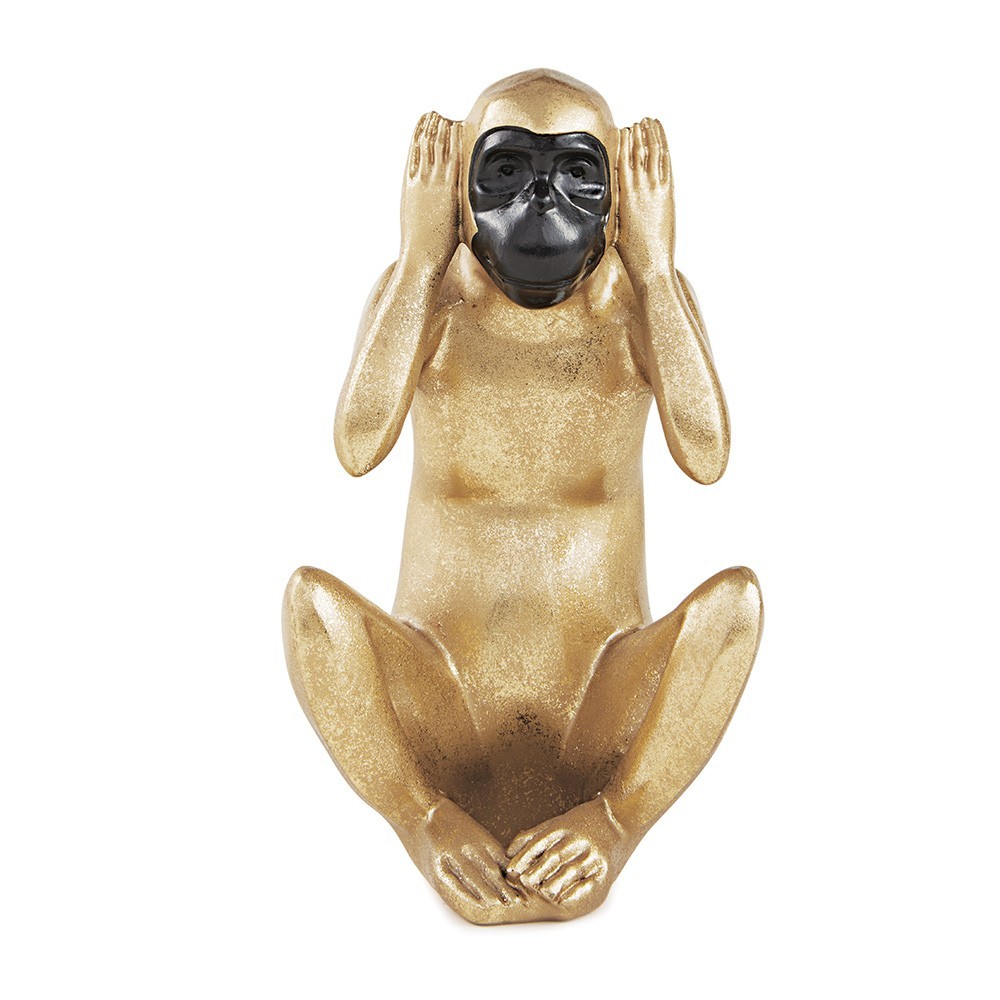 Kit Escultura Decorativa Decorativa Macaco Da Sabedoria - D'Rossi