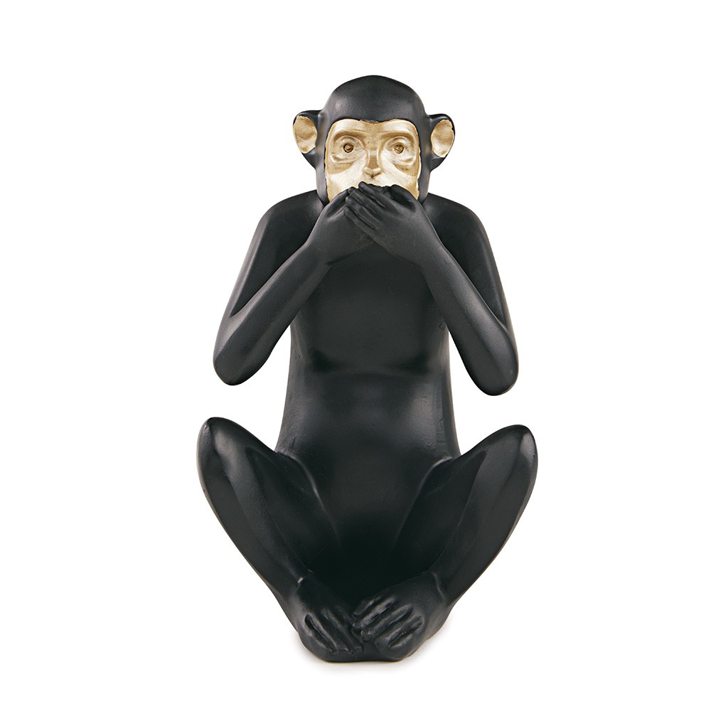 Kit Escultura Decorativa Decorativa Macaco Da Sabedoria - D'Rossi