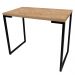 Kit Mesa Para Computador Escrivaninha Porto Natura 120 cm e Cadeira Eiffel Charles Eames Preto D'Rossi