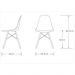 Kit Mesa Para Computador Escrivaninha Porto Natura 120 cm e Cadeira Eiffel Charles Eames Preto D'Rossi