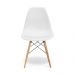 Kit Mesa Para Computador Escrivaninha Porto Preto 120 cm e Cadeira Eiffel Charles Eames Branco D'Rossi