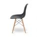 Kit Mesa Para Computador Escrivaninha Porto Preto 120 cm e Cadeira Eiffel Charles Eames Preto D'Rossi