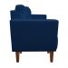 Kit Sofá Retrô Namoradeira 2 Lugares e 02 Poltronas Livia Suede Azul Marinho - D'Rossi