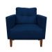 Kit Sofá Retrô Namoradeira 2 Lugares e 02 Poltronas Livia Suede Azul Marinho - D'Rossi