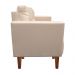 Kit Sofá Retrô Namoradeira 2 Lugares e 02 Poltronas Livia Suede Bege - D'Rossi