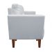 Kit Sofá Retrô Namoradeira 2 Lugares e 02 Poltronas Livia Suede Cinza - D'Rossi