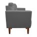 Kit Sofá Retrô Namoradeira 2 Lugares e 02 Poltronas Livia Suede Grafite - D'Rossi