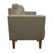 Kit Sofá Retrô Namoradeira 2 Lugares e 02 Poltronas Livia Suede Marrom Rato - D'Rossi