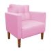 Kit Sofá Retrô Namoradeira 2 Lugares e 02 Poltronas Livia Suede Rosa Bebê  - D'Rossi