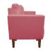 Kit Sofá Retrô Namoradeira 2 Lugares e 02 Poltronas Livia Suede Rose  - D'Rossi