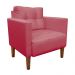 Kit Sofá Retrô Namoradeira 2 Lugares e 02 Poltronas Livia Suede Rose  - D'Rossi