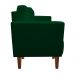 Kit Sofá Retrô Namoradeira 2 Lugares e 02 Poltronas Livia Suede Verde  - D'Rossi