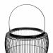 Lanterna Decorativa em Metal Preto 50x24x24 cm - D'Rossi
