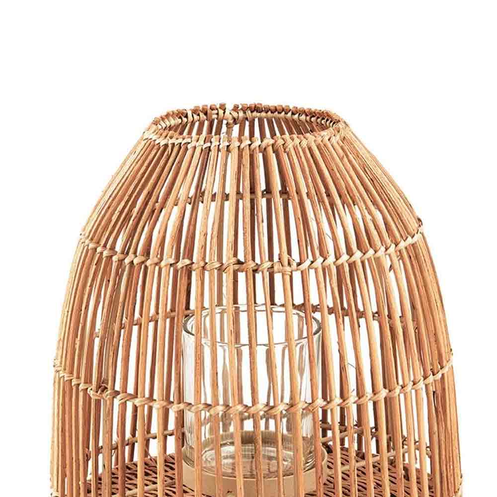 Lanterna Decorativa em Rattan 30x26 cm - D'Rossi